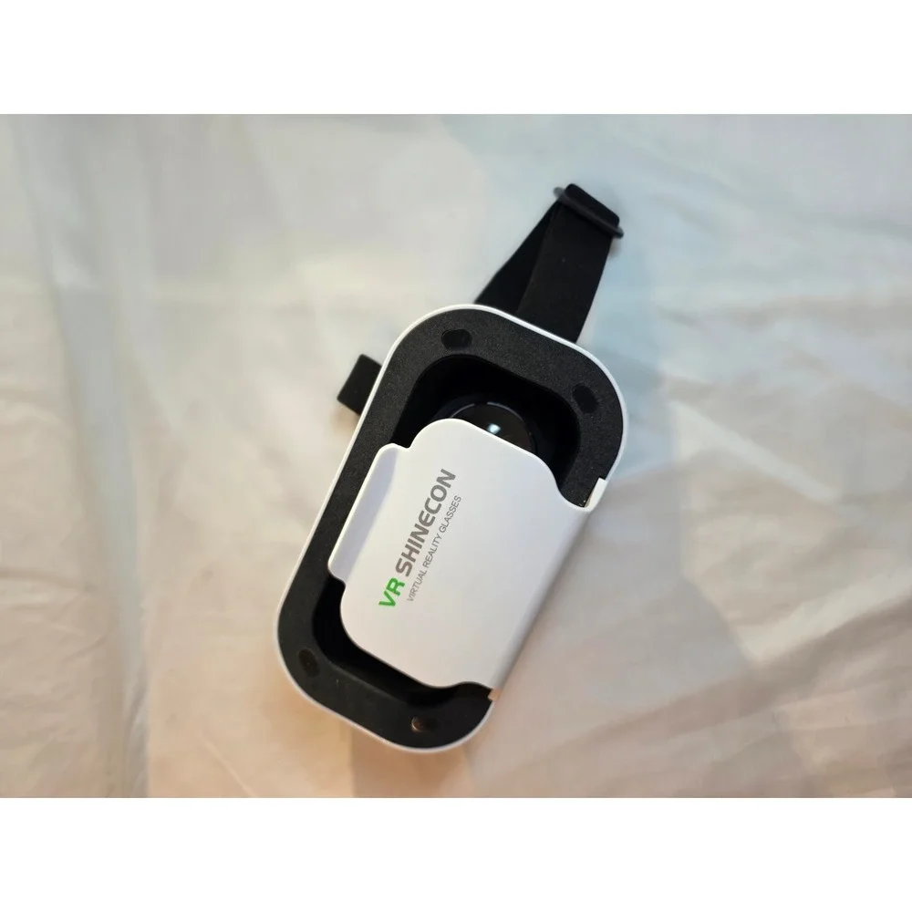 VR Shinecon Virtual Reality Glasses White Black Mobile VR Headset Adjustable